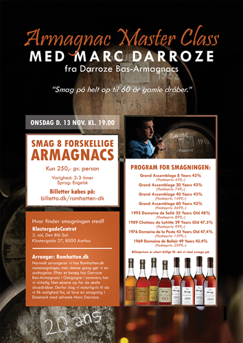 Armagnac Master Class med Darroze Bas-Armagnac 